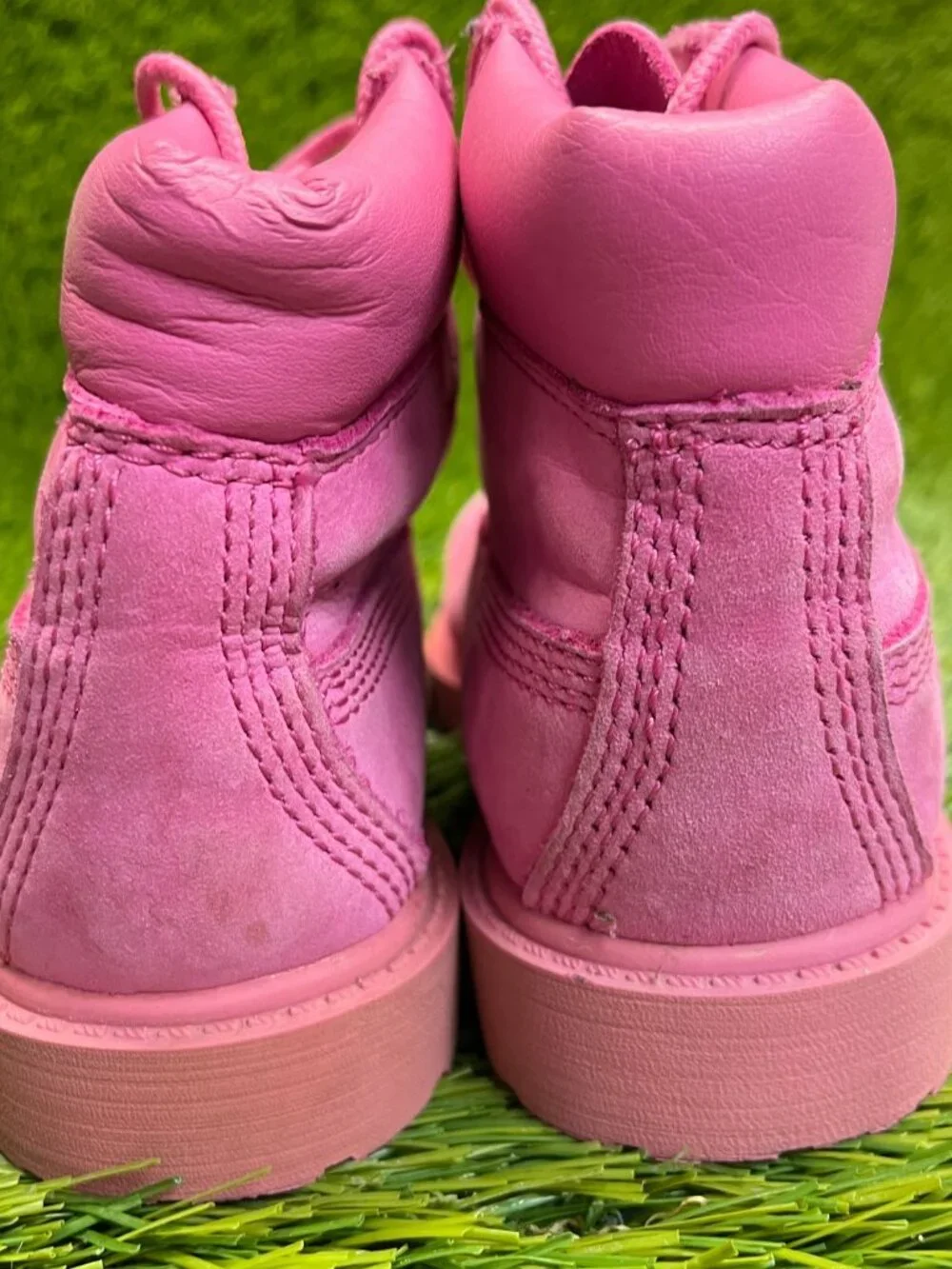 Timberland‎ 6 Inch Premium Girls Size 10C Pink Outdoor Waterproof Nubuck Boots